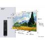 TCL - QD-MiniLED 65" Smart Google TV 4K Pro Art 65A400 Pro
