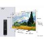 TCL - QD-MiniLED 75" Smart Google TV 4K Pro Art 75A400 Pro