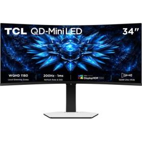 TCL - Monitor 34" QD-MiniLED UltraWide Curvo UWQHD 34C2A