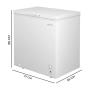 CECOTEC - Arca Horizontal Bolero CoolMarket Chest 198M White D A01_EU01_110510
