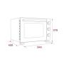 TEKA - Mini Forno FSO 466 AirFry FBK TOTAL 111510005
