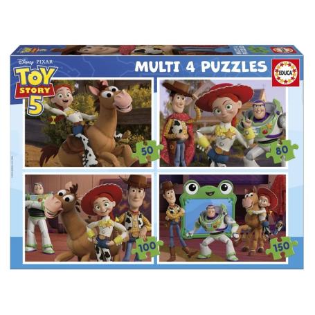 EDUCA - Puzzle Multi 4 Toy Story 5 50-80-100-150 20468