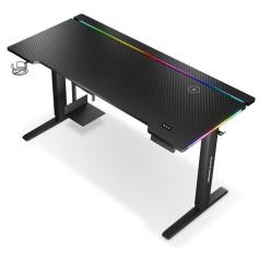 ALPHA GAMER - Secretária Gaming Zorya Pro Black AGZORYAPRORGBBK