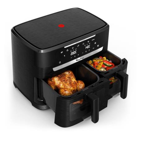 MOULINEX - Fritadeira sem Óleo Ever Fry Dual XXL InfraHeat EZ9478F0