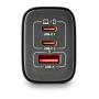 NGS - Carregador 65W 2 x USBC + USBA Power Adap Ter for Laptops/Tablets/Phones ERA65WBLACK