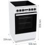 HISENSE - Fogão Elétrico Vitrocerâmico HEC5A11WG
