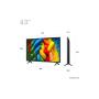 LG - NanoCell AI Smart TV 4K 43NANO80A6B.AEU