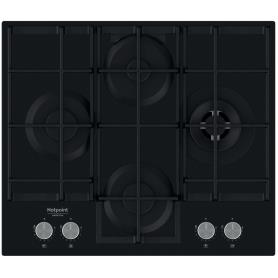 H.ARISTON - Placa Cristal Gás HAGS 62F/BK