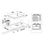 HOTPOINT - Placa PPH 60G DF/IX