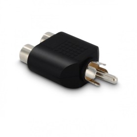 METRONIC - Adaptador Áudio 1 RCA MACHO/2 RCA FEMEA 360040