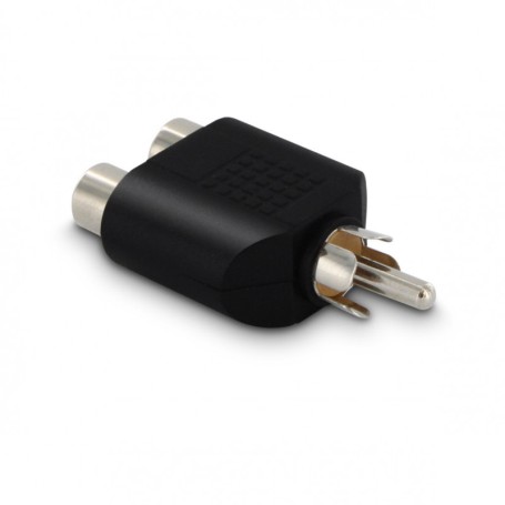 METRONIC - Adaptador Áudio 1 RCA MACHO/2 RCA FEMEA 360040