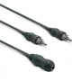 METRONIC - Adaptador Jack Estéreo 3.5mm MACHO/ 2 RCA MACHO 0,1m 360055