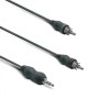 METRONIC - Cabo Áudio Jack Estéreo 3.5mm MACHO / 2 RCA MACHO 1.2m 370080