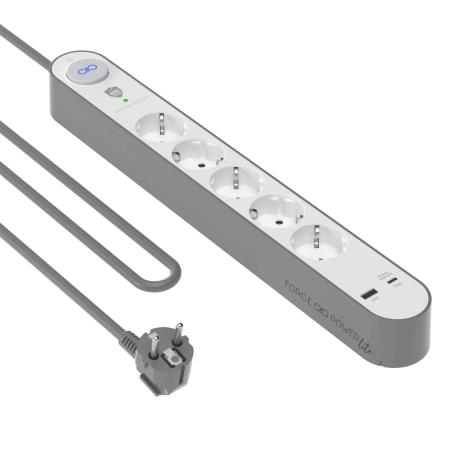 FORCE POWER - Bloco 5 Tomadas FPLIPF5P2ACPD800JSC