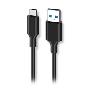 1LIFE -Cabo USB-A>USB-C 1.5m 1IFECBUSBAC10GB30W15M