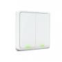 METRONIC - Interruptor Inteligente Wifi Zigbee de 2 Botões 495714