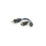 METRONIC - Adaptador Jack 3.5Mm 2 Rca 460050