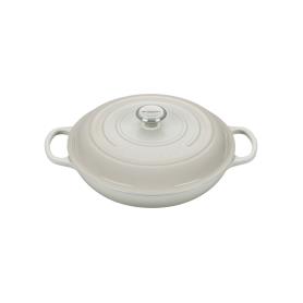 LE CREUSET - Caçarola Baixa 30cm/3.5L Ferro fundido Signature Merengue 211803