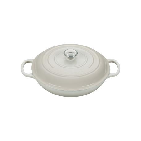 LE CREUSET - Caçarola Baixa 30cm/3.5L Ferro fundido Signature Merengue 211803