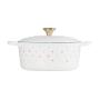 LE CREUSET - Cocotte Red. Evol. 22 Branca Corações 21177228451450