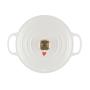 LE CREUSET - Cocotte Red. Evol. 22 Branca Corações 21177228451450