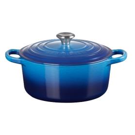 LE CREUSET - Cocotte Red. 22 Azure 21177222202430