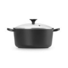 LE CREUSET - Caçarola Red. c/ Tampa Cristal 22 Preto Matte 27001220000461