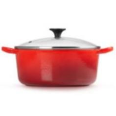LE CREUSET - Caçarola Red. c/ Tampa Cristal 22 Cereja 27001220602461