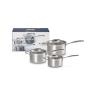 LE CREUSET - Set 3 Panelas 18/20/24 Aço inoxidável 3-ply 96209000001000