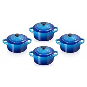 LE CREUSET - Set 4 Mini Cocottes 10 79212102200100
