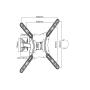 EQUIP - Suport TV c/ braço VESA400 650406