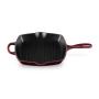 LE CREUSET - Skillet Signature Quadrada Grill Garnet 26 20183269490422