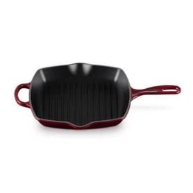 LE CREUSET - Skillet Signature Quadrada Grill Garnet 26 20183269490422