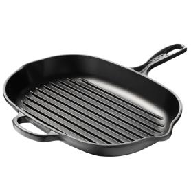 LE CREUSET - Skillet Signature Oval Grill Negro Mate 32 20194320000422