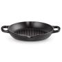 LE CREUSET - Parrilla Signature Grill Redonda Negro Mate 25 20208250000422
