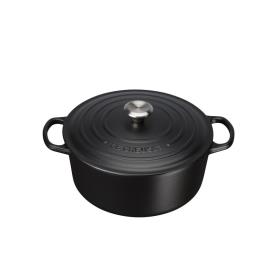LE CREUSET - Cocotte Red. Signature 28 Negro Mate 21177280000430