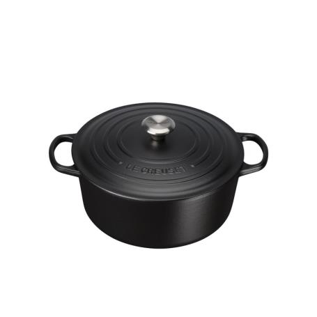 LE CREUSET - Cocotte Red. Signature 28 Negro Mate 21177280000430