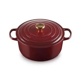 LE CREUSET - Cocotte Red. Signature 28 Garnet 21177289494441