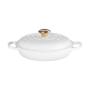 LE CREUSET - Caçarola Baixa Evol. 26cm Branco Pomo Dourado 21180260101441