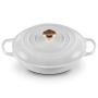 LE CREUSET - Caçarola Baixa Evol. 30cm Branco Pomo Dourado 21180300101441