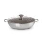 LE CREUSET - Caçarola Baixa Plus 3-Ply c/ Tampa 30 96600730000100