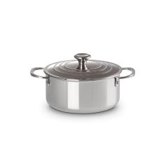 LE CREUSET - Caçarola Baixa Plus 3-Ply c/ Tampa 20 96602120000000