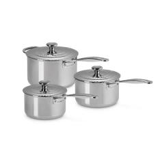 LE CREUSET - Set 3 Panelas 3-Ply 16/18/20cm 54811000010001