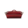 LE CREUSET - Travessa Heritage Rectangular c/ Tampa 33cm Cereja 71002400600080