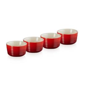LE CREUSET - Set 4 Mini Ramekins Cereja 100ml 79109100600000