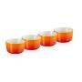 LE CREUSET - Set 4 Mini Ramekins Vulcanico 100ml 79109100900000
