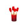 LE CREUSET - Set 4 Espatulas + Pote Cereja 79003000600000