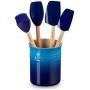 LE CREUSET - Set 4 Espatulas + Pote Azure 79003002200000