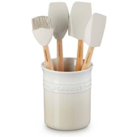 LE CREUSET - Set 4 Espatulas + Pote Merengue 79003007160000