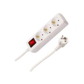 METRONIC - Bloco 3 Tomadas c/ Cabo 1,5m 495004